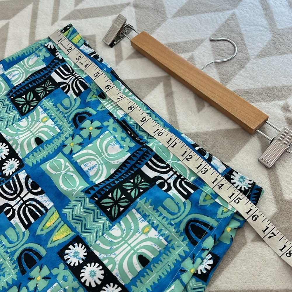 Rip Skirt Hawaii NWT Pacific Tapa Print Quick-Dry Wrap Skirt size Medium - Picture 7 of 9